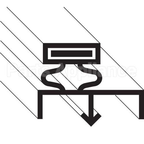 CNT2-712 Compatible Continental Gasket, Drawer, 24-1/8"X12-3/8"