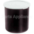 CP27110 Compatible Cambro Crock W/Lid 2.7Qt -110 Black