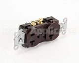 CR20 Hubbell Lighting Duplex Receptacle Brown