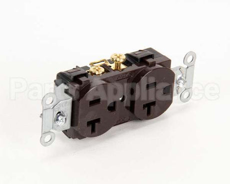 CR20 Hubbell Lighting Duplex Receptacle Brown