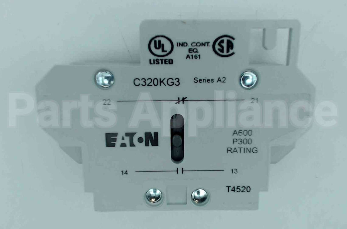 C320KG3 Cutler Hammer-Eaton 1-No,1-Nc Auxiliary Contact