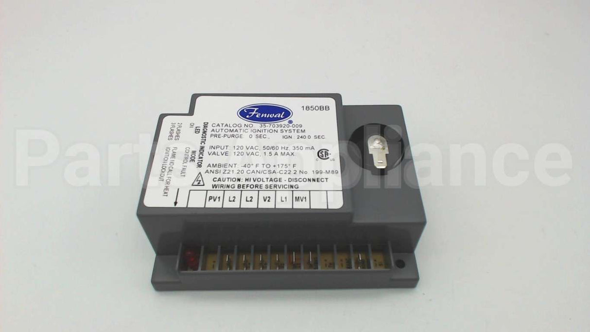 35-703920-009 Fenwal 120V Dsi Board, Special