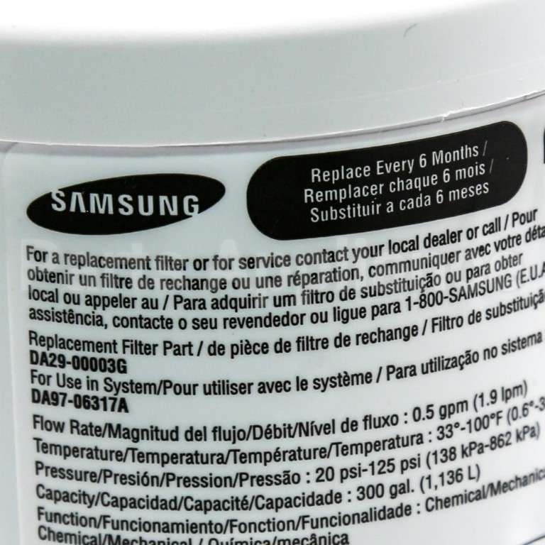 DA29-00003G Samsung Water Filter