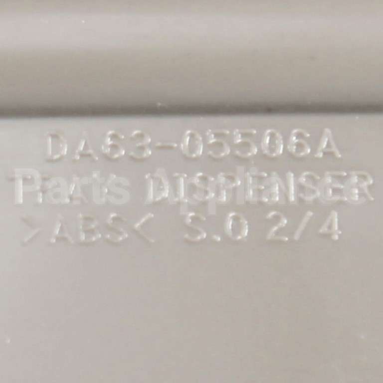 DA63-05506A Samsung Tray-Dispenser;Aw3,Abs,Creamy Stainless,