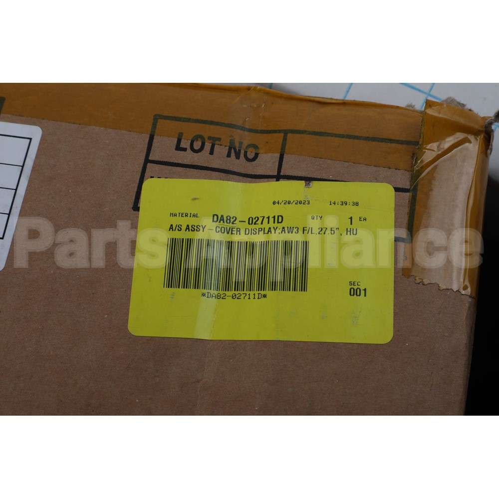 DA82-02711D Samsung A/S Assy-Cover Display;Aw3 F/L,27.5, Hu