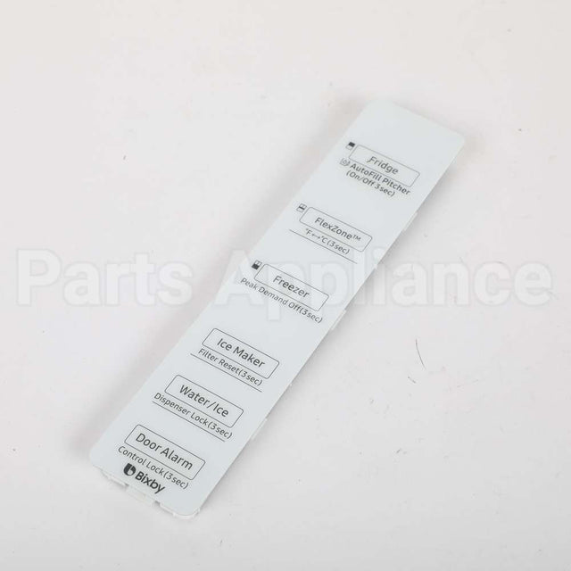 DA97-19962Q Samsung Assy Cover Control;Aw3_Face Lift,White,A