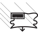 E950298 Compatible TRUE Drawergasket, Black Tfp-32-D-2
