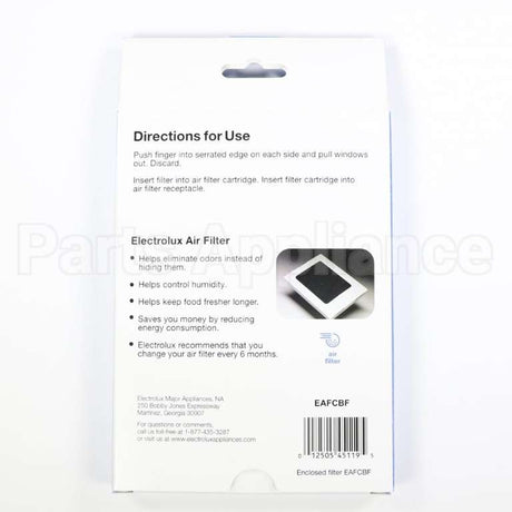 EAFCBF Frigidaire Filter-Air