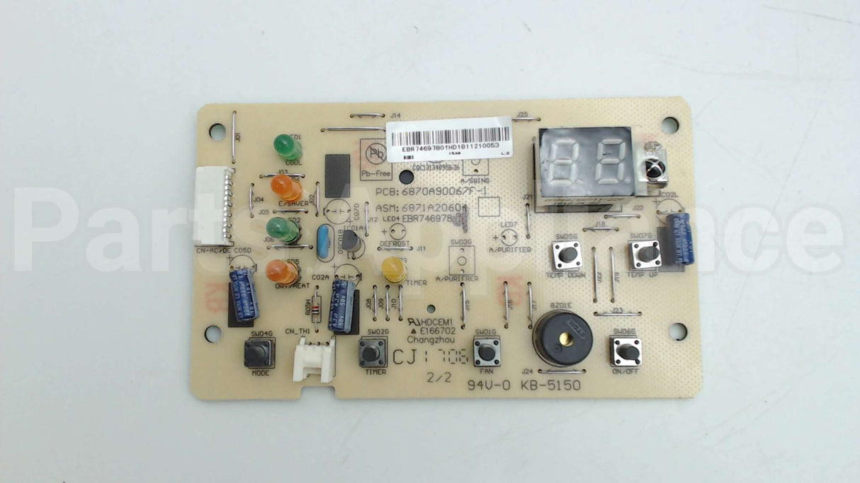 EBR74697801 LG Pcb Assembly,Display