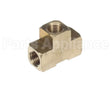 F020 Edlund Fitting, 1/4 Npt Brass Tee (Vm