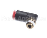 F033 Edlund Fitting,Shrt1/4Odpush-In 90 De
