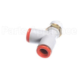 F039 Edlund Fitting,1/4Od Push-In Run Tee-