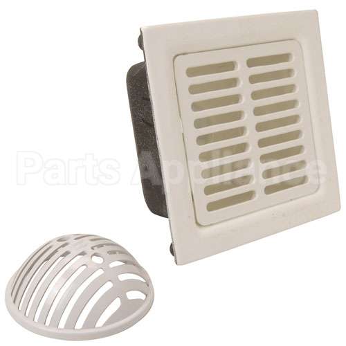 FD2375-3NH-F Compatible Zurn Sink, 12"Sq Flr, Full Grate, 6"Dp