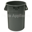 FG264360GRAY Compatible Rubbermaid 44Gal Rnd Brute Trashcan No Lid Included