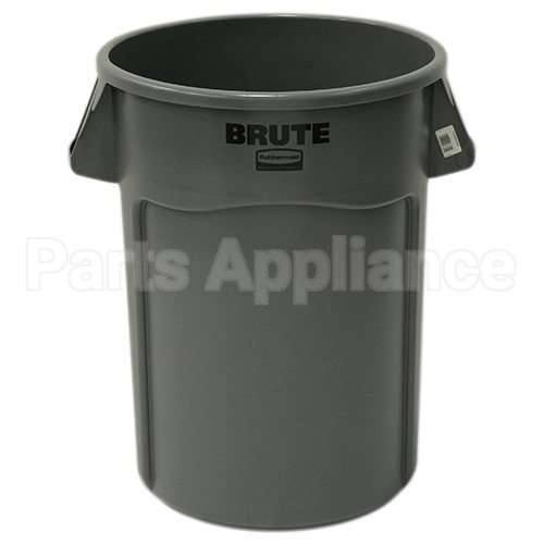 FG264360GRAY Compatible Rubbermaid 44Gal Rnd Brute Trashcan No Lid Included