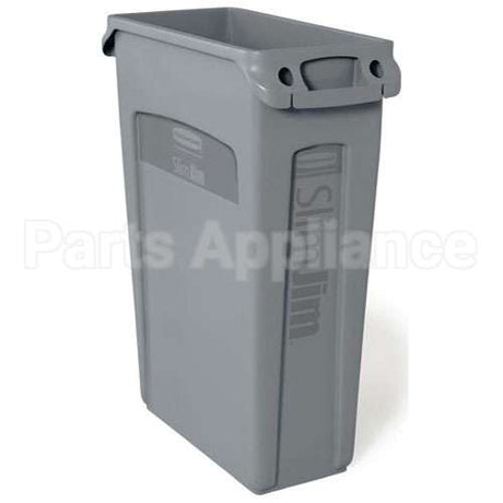 FG354060GRAY Compatible Rubbermaid Vented Trash Can 23 Gal Gray