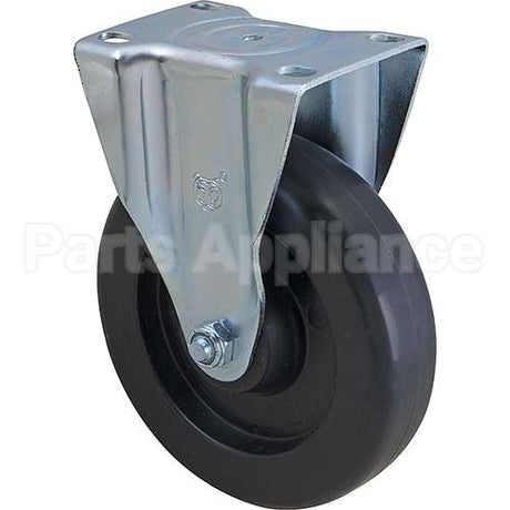 FG4614L40000 Compatible Rubbermaid Caster, Plate5"Od, Rigid, Black