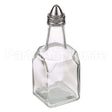 G-600 Compatible Adcraft 6Oz Glass Cruette Square W/ Metal Top
