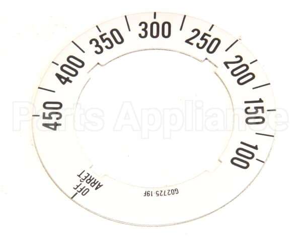 G02725-19 Garland Dial Insert (Off/450F/100F)