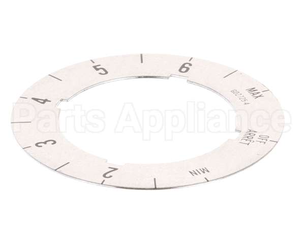 G02725-4 Garland Dial Insert (Off/Min/2-6/Max)