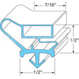 GA-214-B Compatible Cornelius Door Gasket - 27-1/4" X 56-1/16"