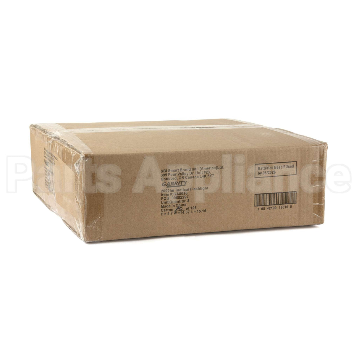 GA8016 Garrity 2000Lm Tactical Flashlight