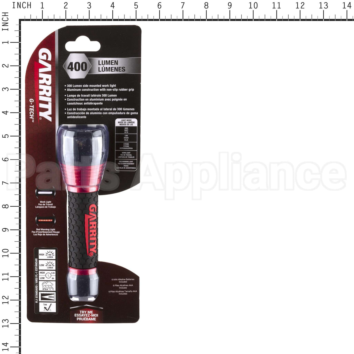GA8100 Garrity 400Lm G-Tech Flashlight