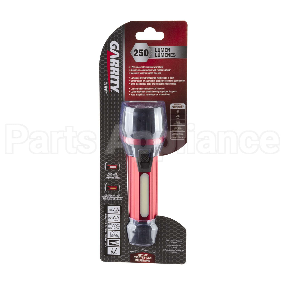 GA8202 Garrity 250Lm Tuff Series Flashlight