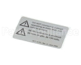 HCT-4176 Turbochef Label, Hhc 2020, Do Not Connect To Circu