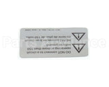 HCT-4176 Turbochef Label, Hhc 2020, Do Not Connect To Circu