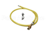 HG-4C-72 T&S Brass Gas Hose W/Quick Disconnect, 1/2 Npt, 72