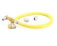 HG-4D-48S T&S Brass Gas Hose W/Quick Disconnect, 3/4 Npt, 48
