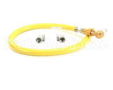 HG-4D-48S T&S Brass Gas Hose W/Quick Disconnect, 3/4 Npt, 48