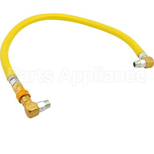 HG4D60S Compatible TS Brass Gas Hose Flex Ctd 3/4X60 W/90