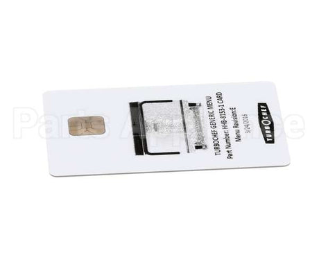 HHB-8153-1 CARD Turbochef Menu Card,Prgrmd,Hhb,Gen Mkt,Dual Temp