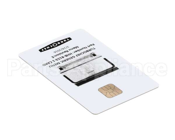 HHB-8153-1 CARD Turbochef Menu Card,Prgrmd,Hhb,Gen Mkt,Dual Temp