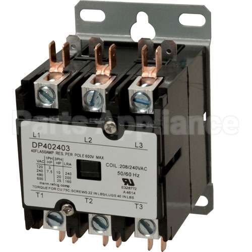 HT2-01-016-00 Compatible Hatco Contactor (3 Pole, 40Amp, 240V)