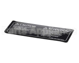 I1-9181-3 Turbochef Label, Caution, Empty Cavity,