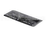 I1-9181-3 Turbochef Label, Caution, Empty Cavity,