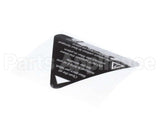 I5-9372-3 Turbochef Label, Filter Warning, Eng-Fre