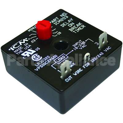 ICM203 ICM Controls Delay On Break,.03-10Min.adj.