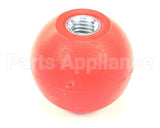K0203 Bki Knob, Red, Spherical, 1.88 Dia., .500-13