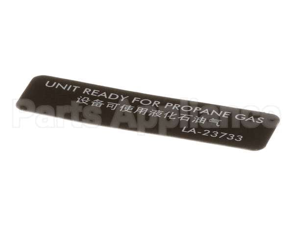 LA-23733 Alto Shaam Labels,Ready Propane Gas,Esg