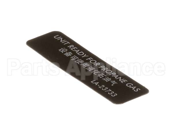 LA-23733 Alto Shaam Labels,Ready Propane Gas,Esg