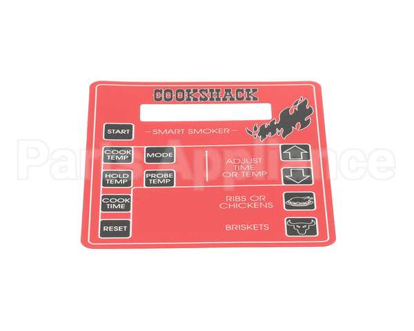 LA152 Cookshack Key Pad Label