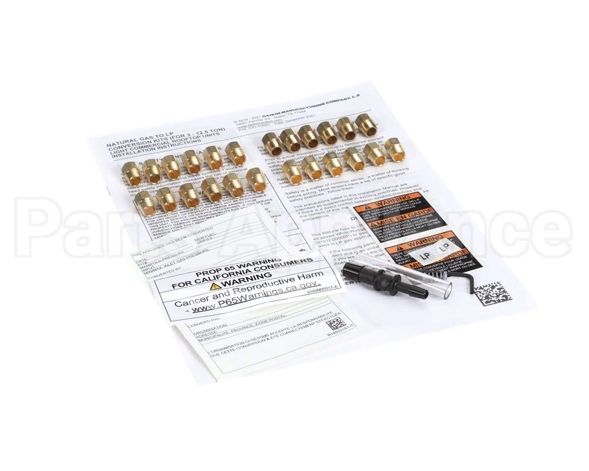 LPHE-036072 Daikin-Mcquay Lp Conversion Kit