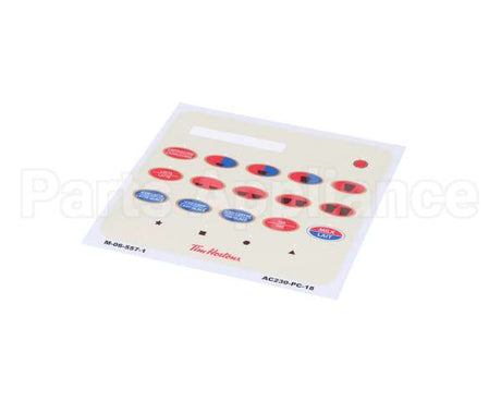 M-06-557-1-SP Sure Shot-Ac Dispensing Decal, Overlay