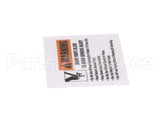 M91022 Globe Warning Label (C/G Series)