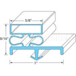 MCC605 Compatible Delfield Door Gasket 22-3/4" X 29-1/2"