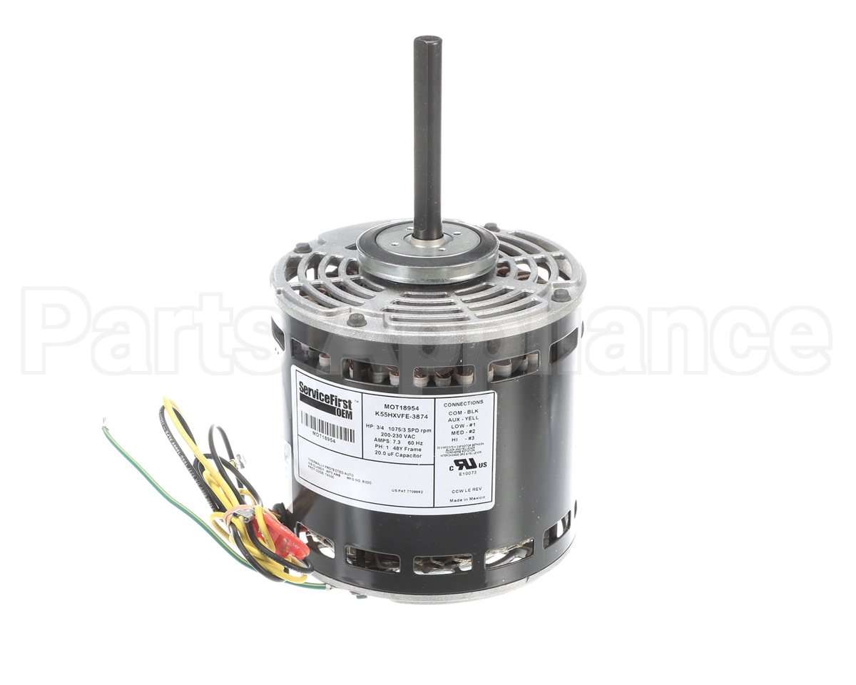 MOT18954 Trane 200-230V 3/4Hp 1075Rpm 3Spd